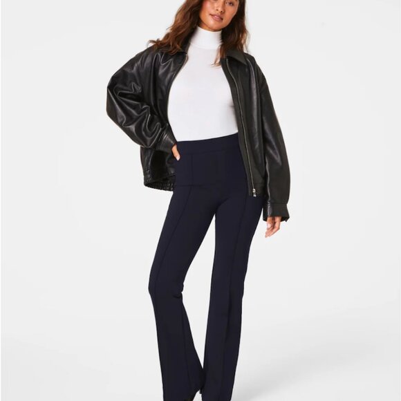 SPANXsmooth™ PerfectFit Ponte Flare Pant Classic Navy / Tall / 1X - Picture 2 of 4